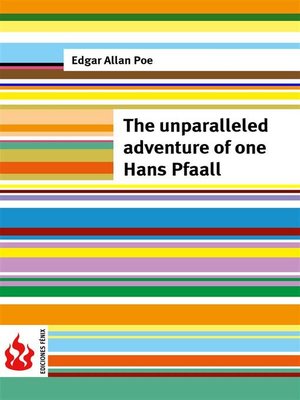 cover image of The unparalleled adventure of one Hans Pfaall (low cost). Limited edition